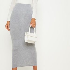 Basic Grey Pencil Skirt